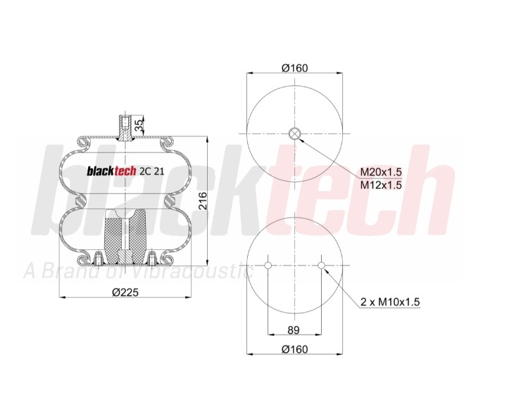 IKI KATLI PLEYTLI ( 2B 225 ) FORD CARGO JC46-4K273-AA